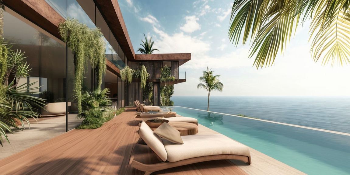 Pool deck rendering